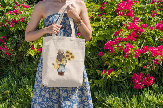 Sunflower Queen Tote Bag
