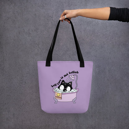 Self Care Kitty Tote