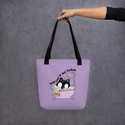Self Care Kitty Tote