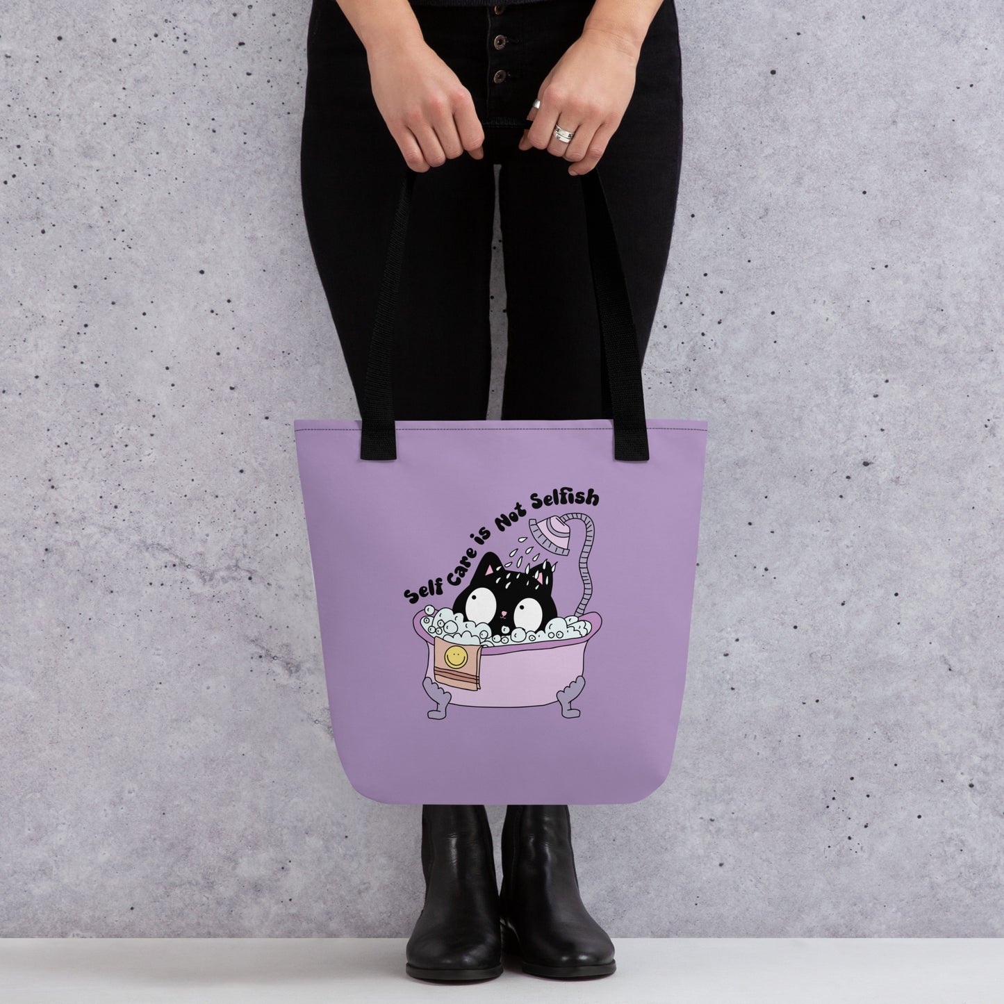 Self Care Kitty Tote