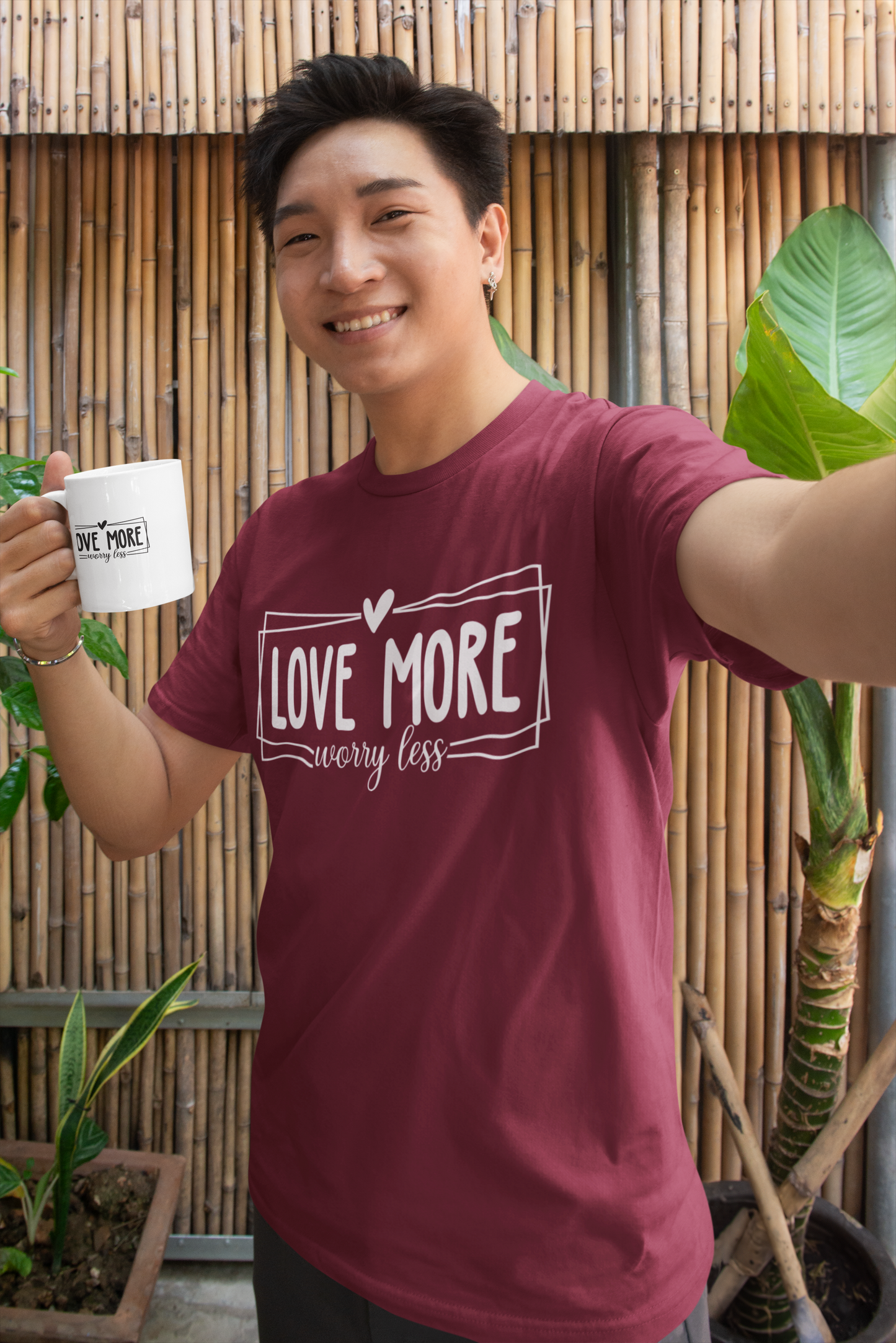 Love More, Worry Less Unisex t-shirt