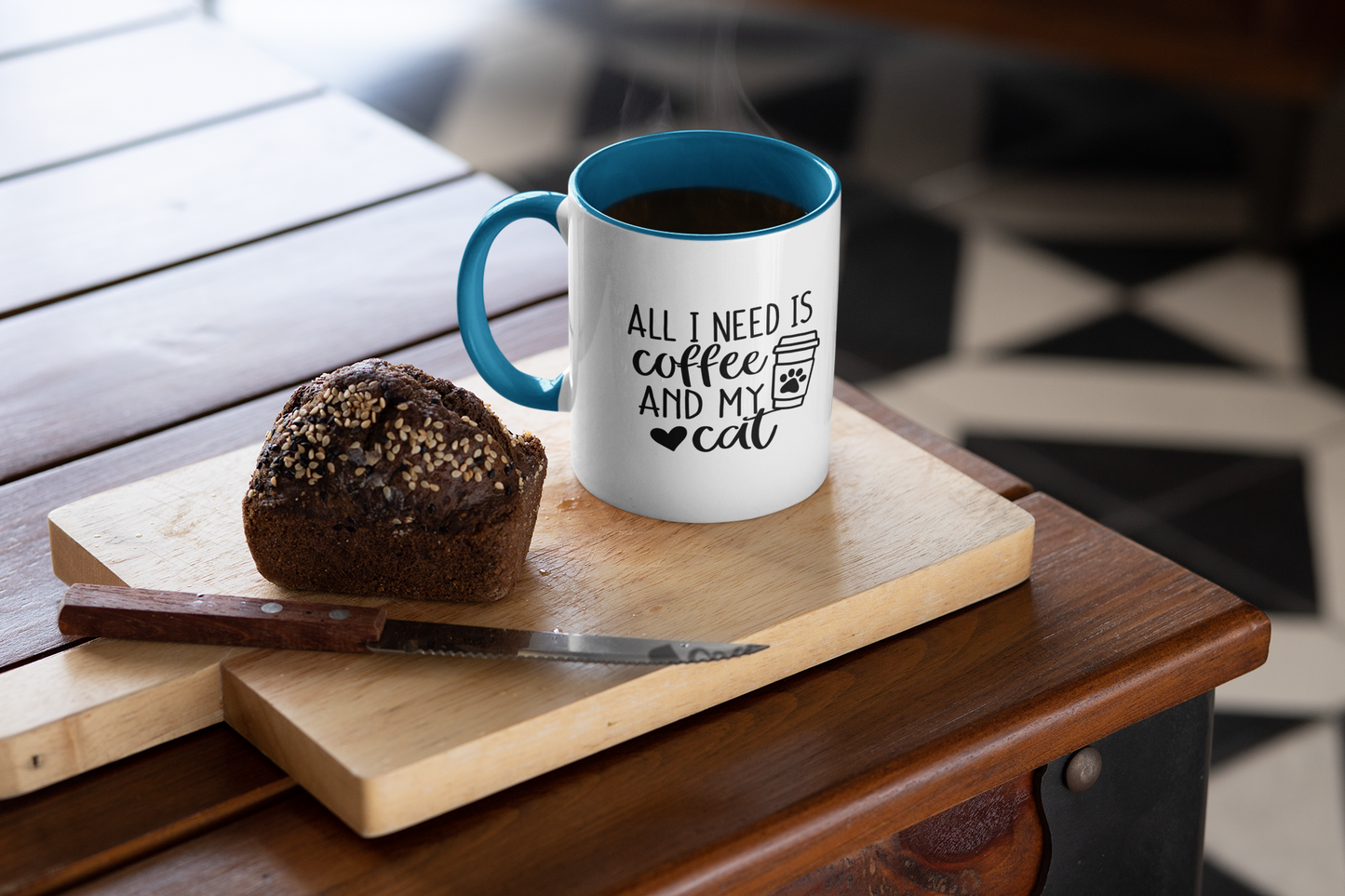 All I Need is Coffee & Cat Mug