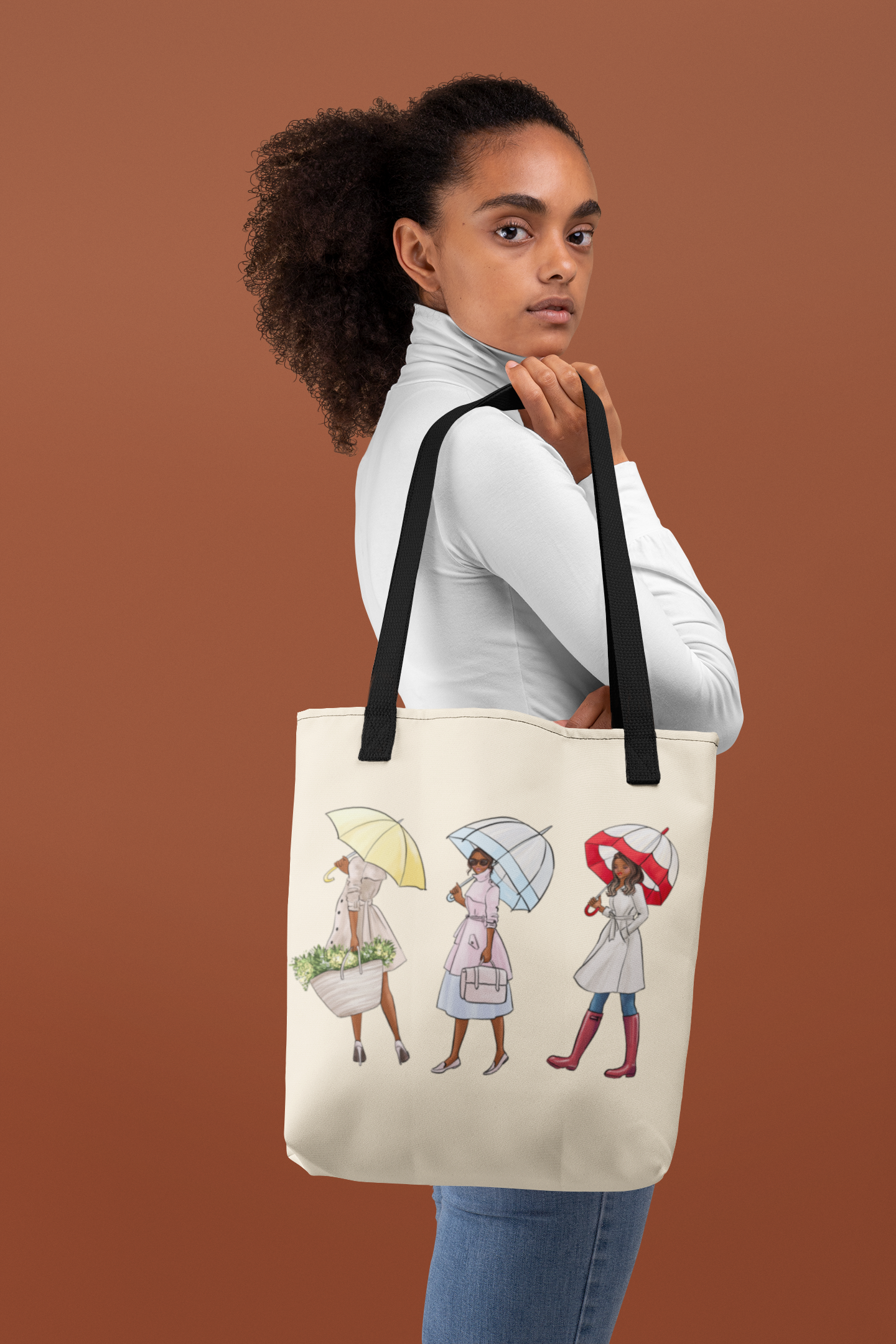 Fashionable Umbrella Parade Tote