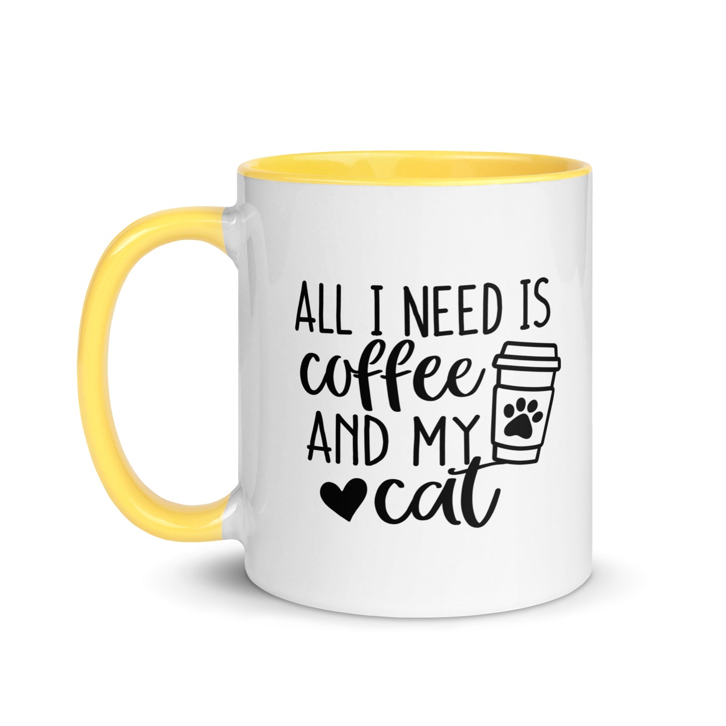 All I Need is Coffee & Cat Mug