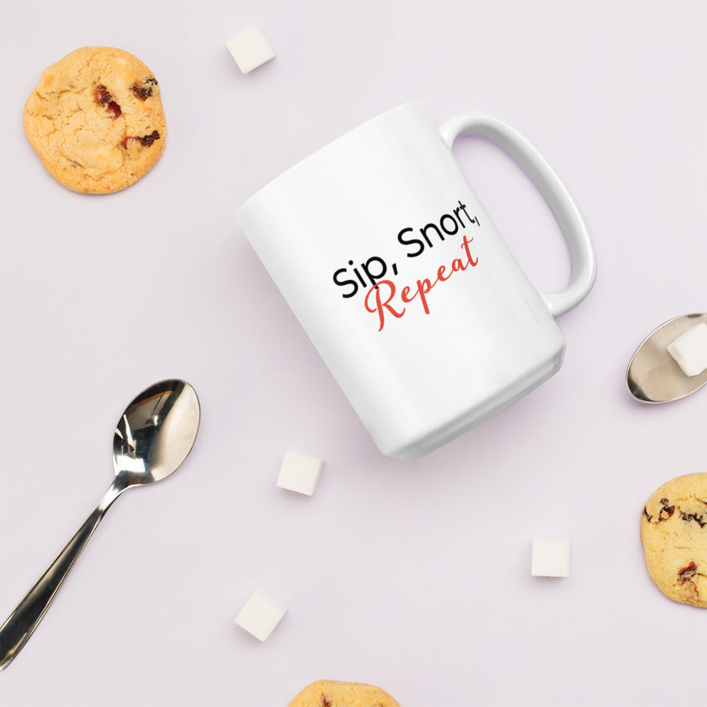Sip, Snort, Repeat Mug