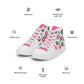 Donut Print Women’s high top canvas shoes